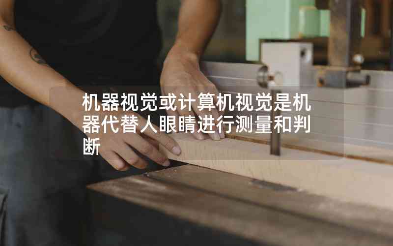 機(jī)器視覺(jué)或計(jì)算機(jī)視覺(jué)是機(jī)器代替人眼睛進(jìn)行測(cè)量和判斷