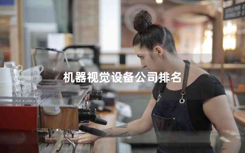 機器視覺設備公司排名