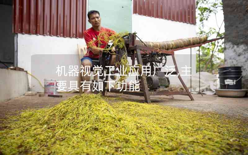 機器視覺工業(yè)應用廣泛,主要具有如下功能
