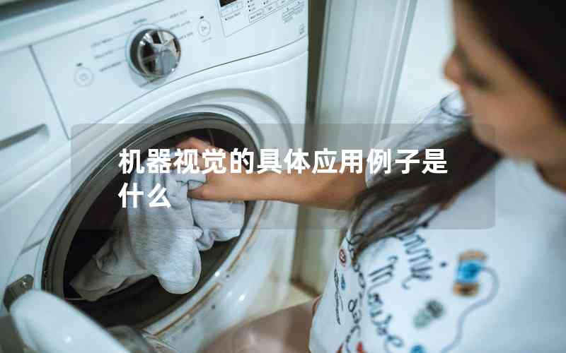 機器視覺的具體應用例子是什么