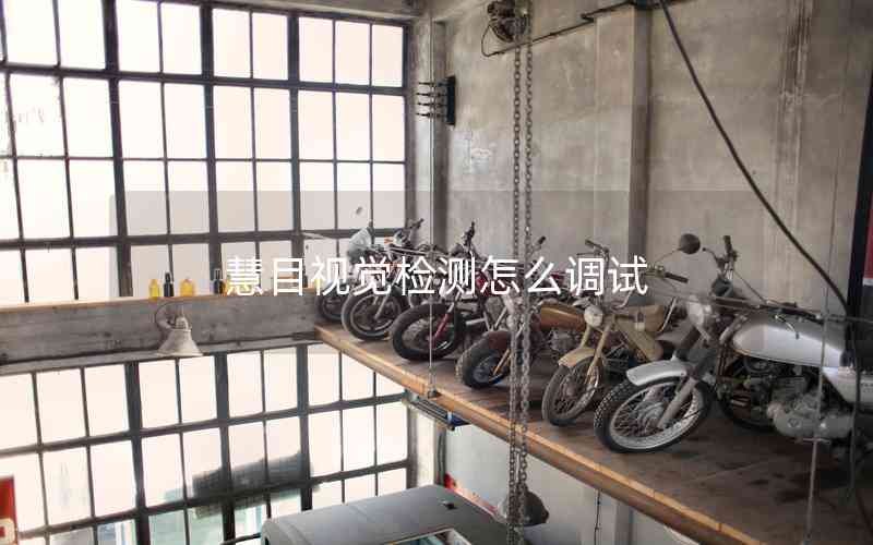 慧目視覺檢測(cè)怎么調(diào)試