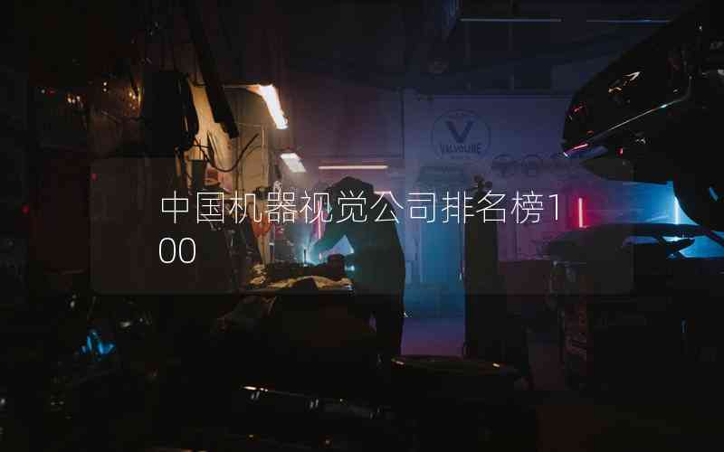 中國機(jī)器視覺公司排名榜100