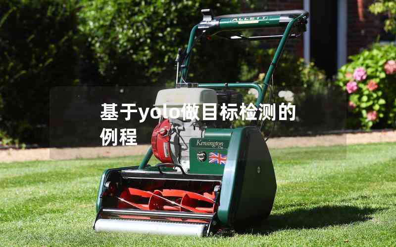 基于yolo做目標(biāo)檢測(cè)的例程