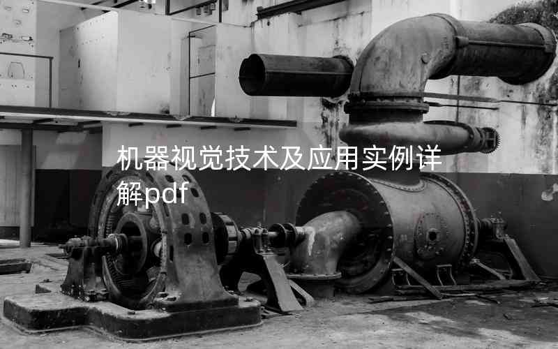 機(jī)器視覺(jué)技術(shù)及應(yīng)用實(shí)例詳解pdf