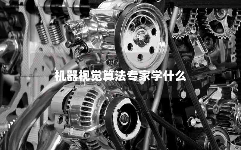 機器視覺算法專家學什么