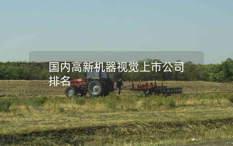國(guó)內(nèi)高新機(jī)器視覺上市公司排名