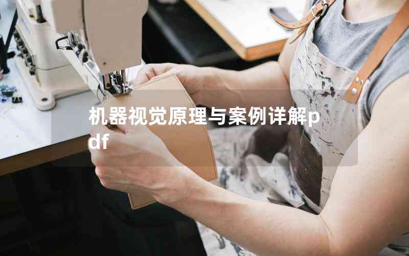 機(jī)器視覺原理與案例詳解pdf